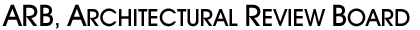 ARB, Architectural Review Board