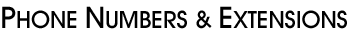 Bellport Phone Numbers and Extensions